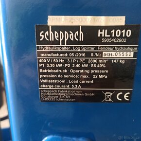 Štípačka na dřevo HL1010 Scheppach - 5