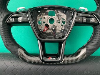 AUDI VOLANT KARBONOVY A6 A7 C8 Q8 S8 SQ8 E-TRON - 5