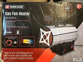 Plynový ohřívač (přímotop) Parkside PGH 15000 A1 - 5
