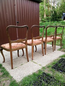 Starožitné židle k renovaci_cena za kus - 5