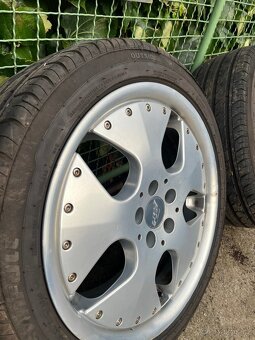 Alu značky FLW 7jx17 ET-30+pneu 215/45 5x100 - 5