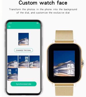 Sportovní chytré hodinky, 1.83", Android/ iOS + pásek navíc - 5