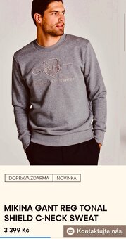 Gant grey sweatshirt M/L - 5