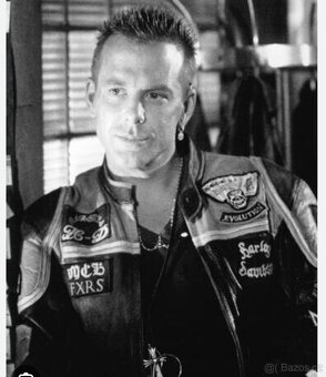 Kožená bunda na motorku Mickey Rourke - 5