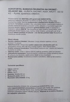 Škubačka XXL  na drůbež - 32 kg - 5