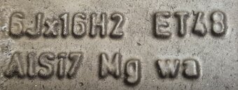 Orig Alu kola Škoda 5x112 6.5J R16 ET48 - 5