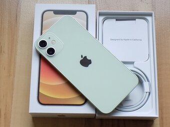 APPLE iPhone 12 mini 256GB Green - ZÁRUKA - TOP STAV - 5