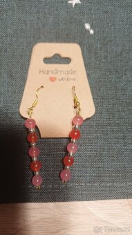 Ručně vyrobené skleněné náušnice - 5