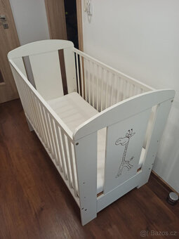 Dětská postýlka včetně matrace + příslušenství - 5