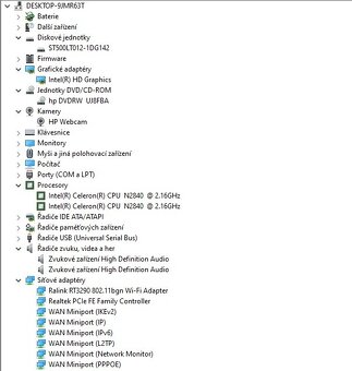 HP 250 G3,CPU N2840,WIN 10,HDD 500GB,RAM 4GB,displej 15.6 pa - 5