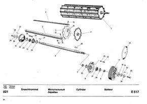 Kombajn E 517 katalog náhradních dílů - 5