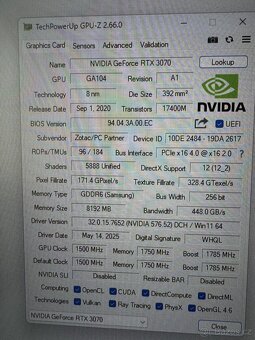 RTX 3070 (Nvidia GeForce ZOTAC Holoblack) - 5