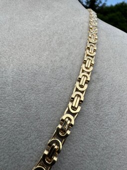 Zlaty řetěz - ležící vzor KRÁLOVSKÉ VAZBY -29.3G 585 14k - 5