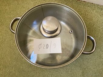 Nerezové hrnce 3 ks s poklicemi - 5