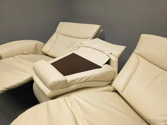 Nový polohovací gauč HIMOLLA 4010 kůže krém - 5