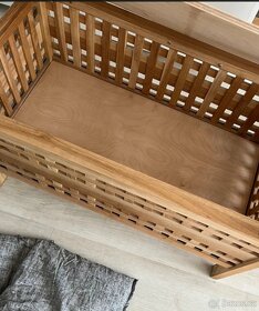 Dřevěná / bambusová úložná lavice - 5