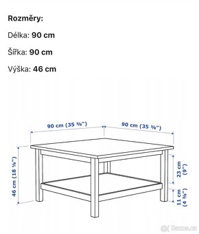 Konferenční stolek IKEA hemnes - 5