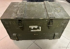 Dřevěná vojenská bedna ČSLA / AČR armádní - 5