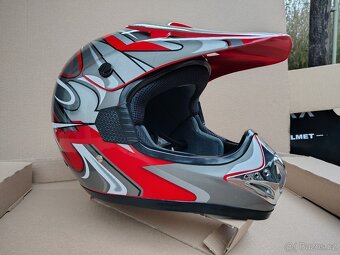 MX, kros, motokros, motocross helma SQ MC Omega- nepoužitá - 5