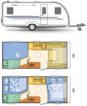 Adria Adora 522 UP, Klima, Alde topení, předstan - 5