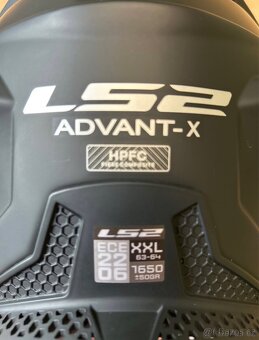 NOVÁ silniční překlápěcí přilba LS2 Advant X solid (2XL) - 5