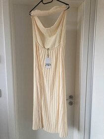 Krásné šaty plisované za krk zn. Zara - nové - vel-L - 5