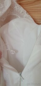 NA MÍRU ŠITÉ krásné svatební šaty - slonová kost - 5