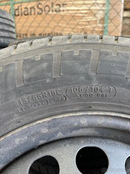 Sada kol 7Jx16 5x108 ET16 s pneu 215 65 R16C - 5