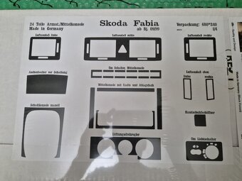 samolepící dekor interiéru Škoda Fabia I - 5
