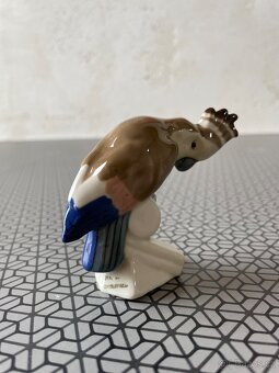 Malá porcelánová soška kakadu - značeno - 5