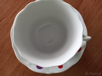 Nová porcelánová sada hrnek s talířkem Originál Bohemia - 5