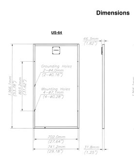Fotovoltaický flexibilní plastový panel 12V 64W - 5