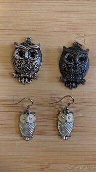 Souprava dva přívěsky a náušnice sova - 5