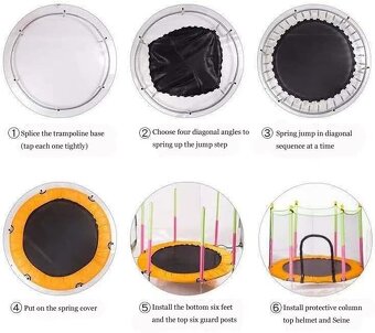 Nová vnitřní trampolína 140 cm - 5
