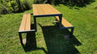 Nová zahradní lavička - Pivní set - 5