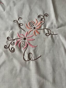 Staré plátěné ubrusy-různé - 5