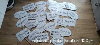 Svatební dekorace, dekorace na svatbu - 5