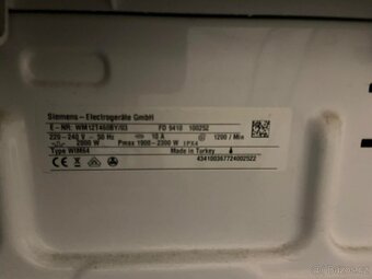 Siemens pračka - funkční - 5