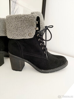 Zimní boty Deichmann kozačky vel. 39 - 5