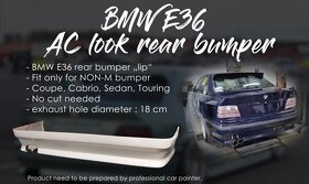 BMW E36 Ac schnitzer look nárazník - 5