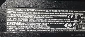 22" NEC MultiSync E222w s pivotem(vysouvací rameno) - 5