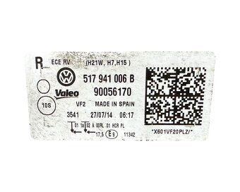 Pravý halogen světlo 517941006B VW Golf 7 sportsvan 2015 - 5