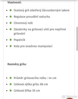 Nový gril německé značky na dřevěné úhly - 5
