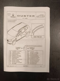 deflektory vzduchové přední Duster II - 5