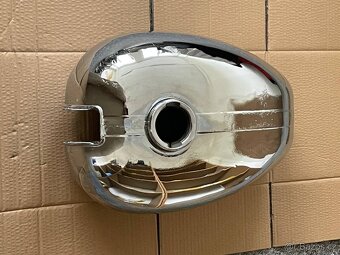 Nádrž Jawa ČZ 250/353 a 350/354 nový kvalitní chrom,poměděno - 5