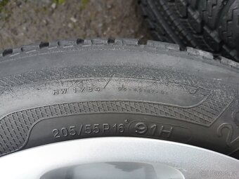Prodám sadu Orig kol Volvo 205/55R16 zimní - 5