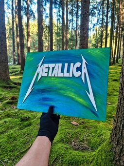 Dřevěný obraz - Metallica A3 - 5