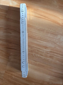 Dřevěná nivelační - geodetická lať - 2 m - 5