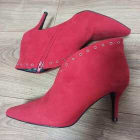 Krásné červené boty JENNY FAIRY 38 - 5
