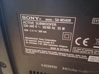 Sony soundbar Dolby atmos domácí kino - 5